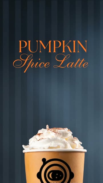 Pumpkin spice latte Instagram post